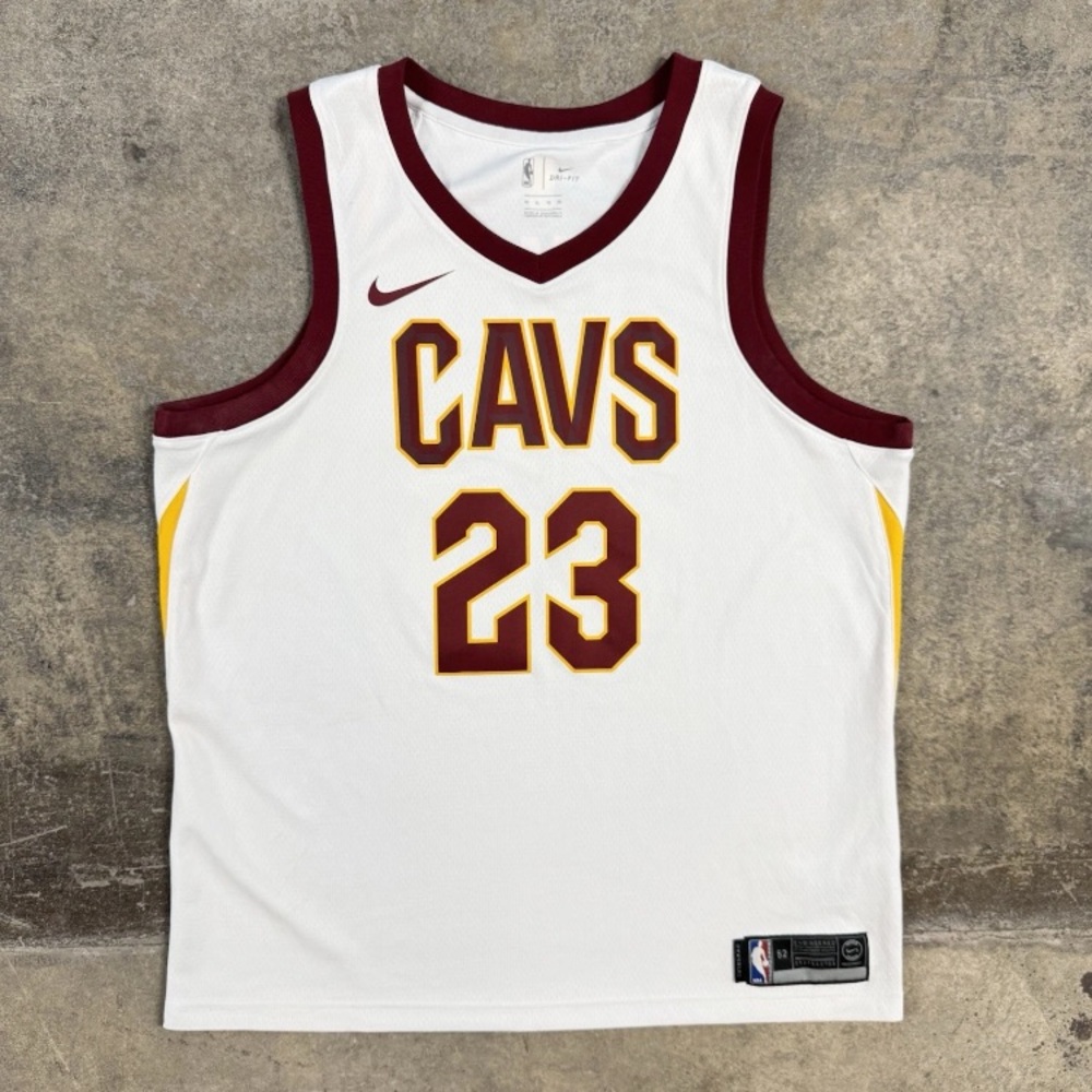 Nike Cavaliers White and Maroon Jersey